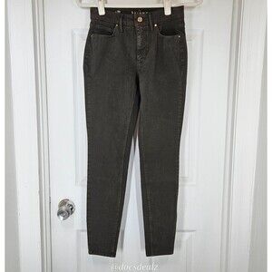 White House Black Market The Skinny Ankle Jeans Black Women's 00